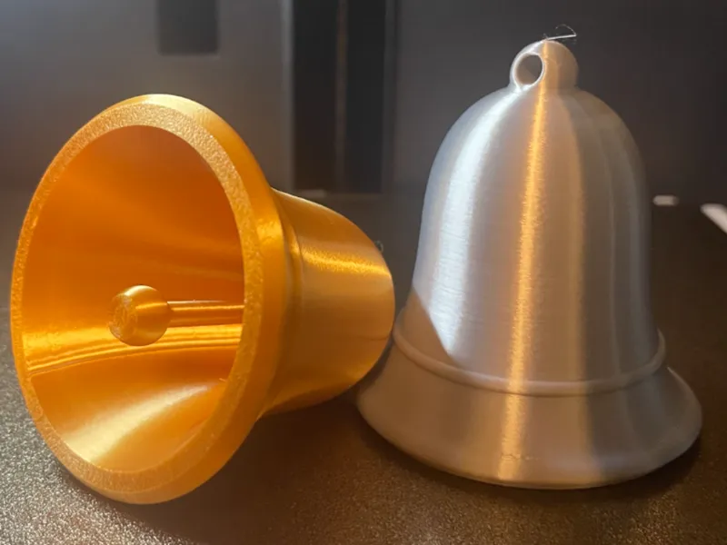 Christmas Bell with semi movable clapper