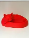 Kitten Curled Up Container 150x140x77mm
