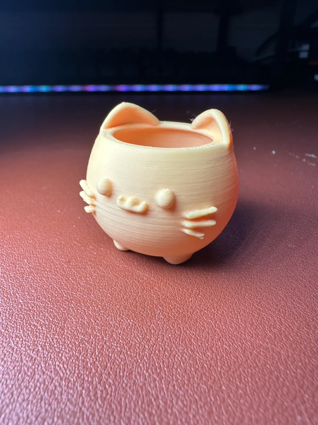 Cute cat-shaped can. view 2