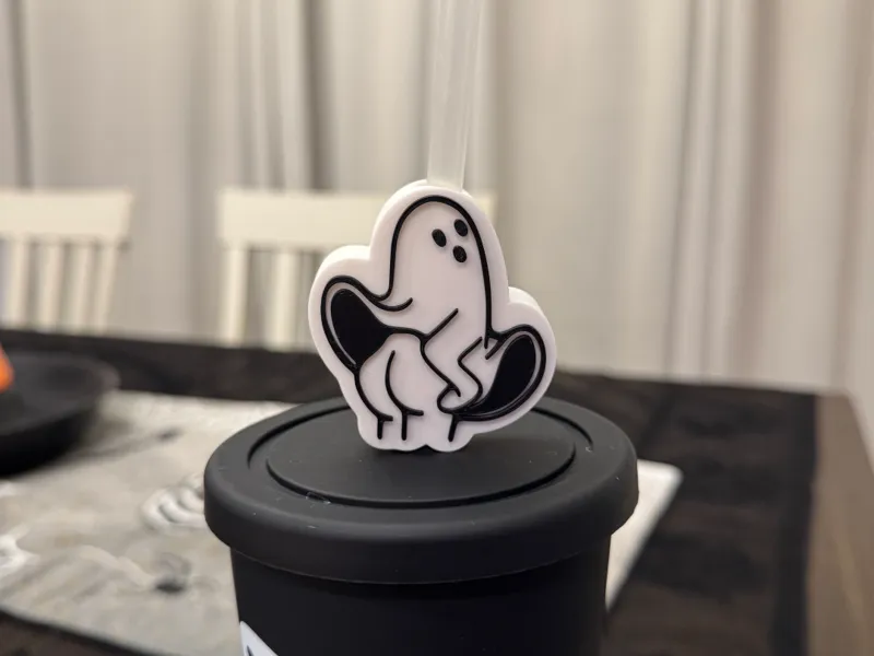 Boooooty Ghost Straw Topper
