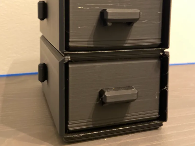 Stackable connectable mini drawers