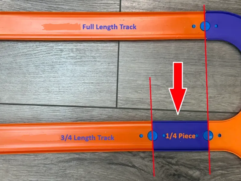 Toy Car Road Track Short Connector Piece