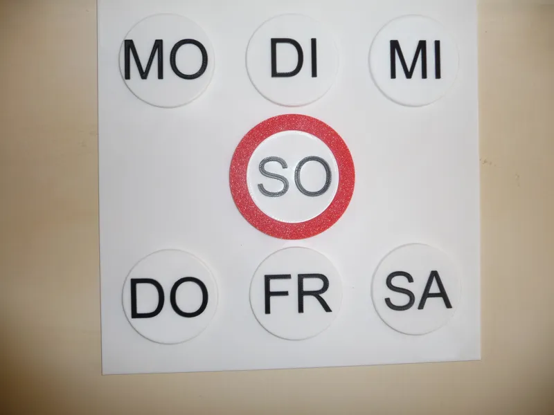 Wochentags Merker