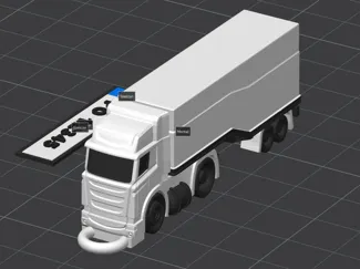 TRUCK keychain