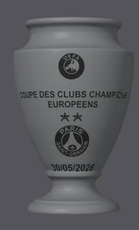 Coupe LDC PSG 30/05/2026 avec 2 étoiles