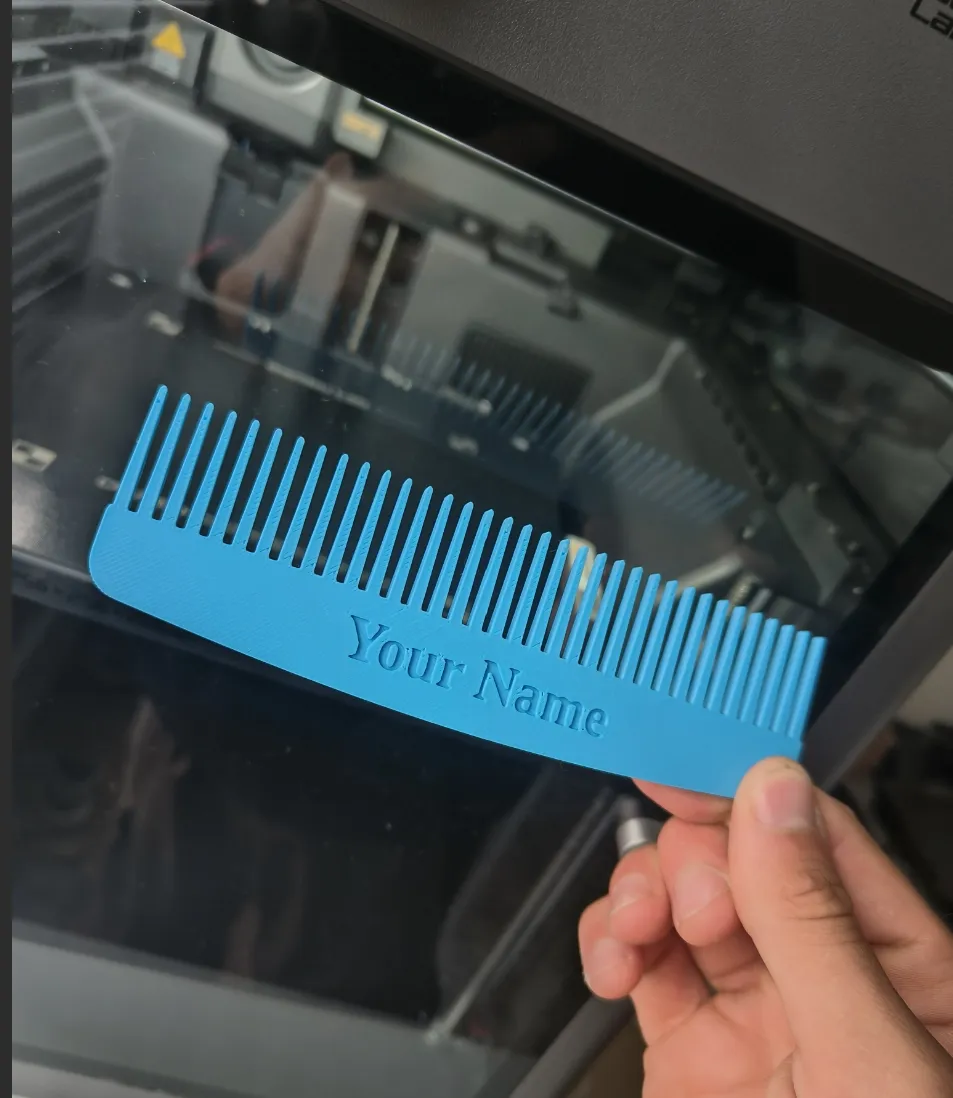 Customizable Comb Customizable Comb With Text - Free 3D Print Model - MakerWorld