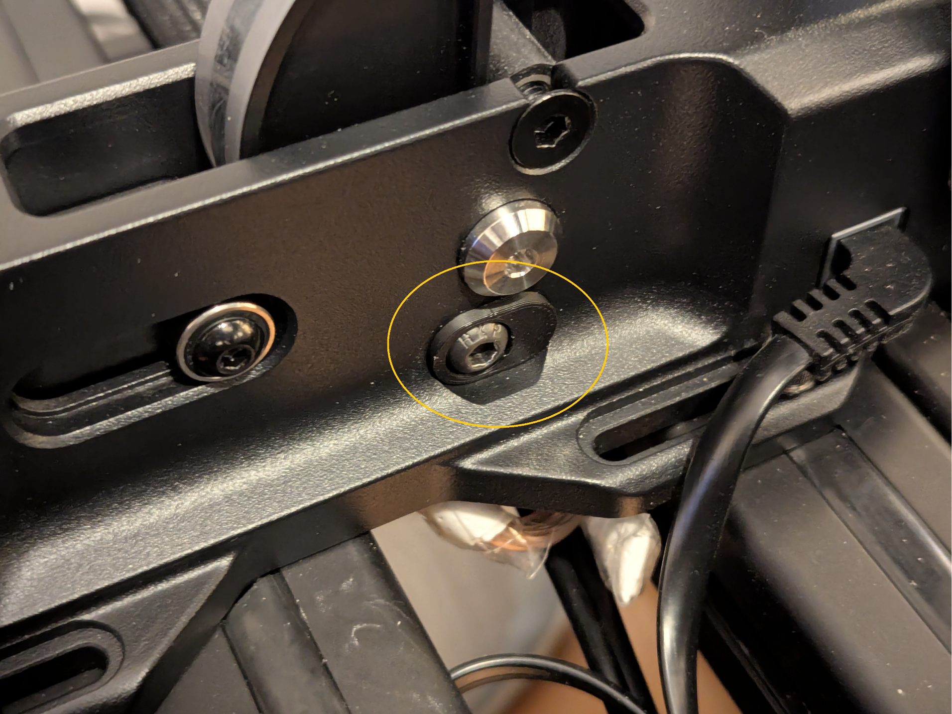 Simucube Co-Pedal travel fine-adjuster