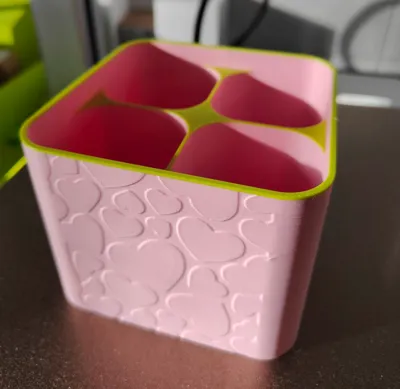 organizer with hearts