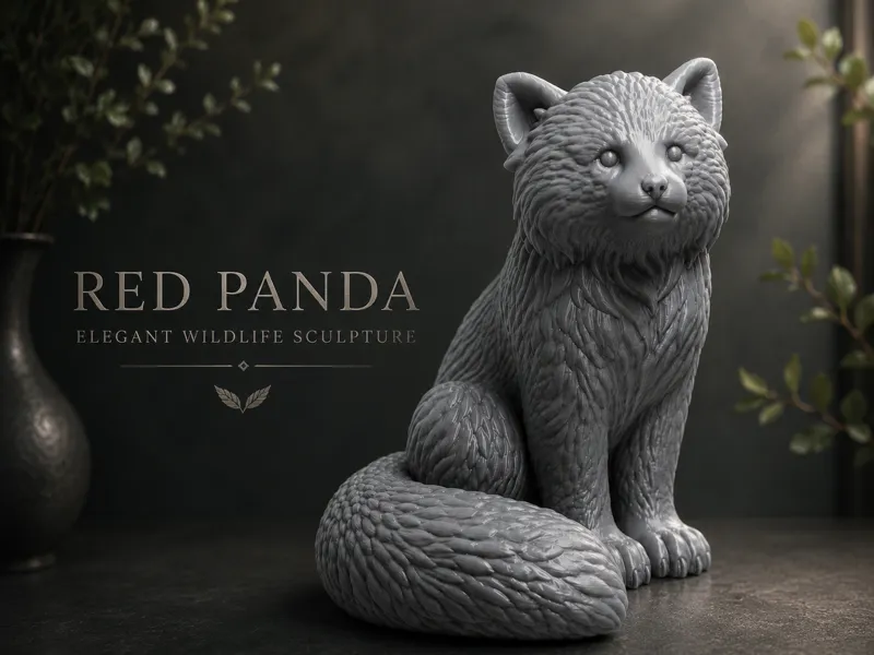 Red Panda – Elegant Wildlife Sculpture