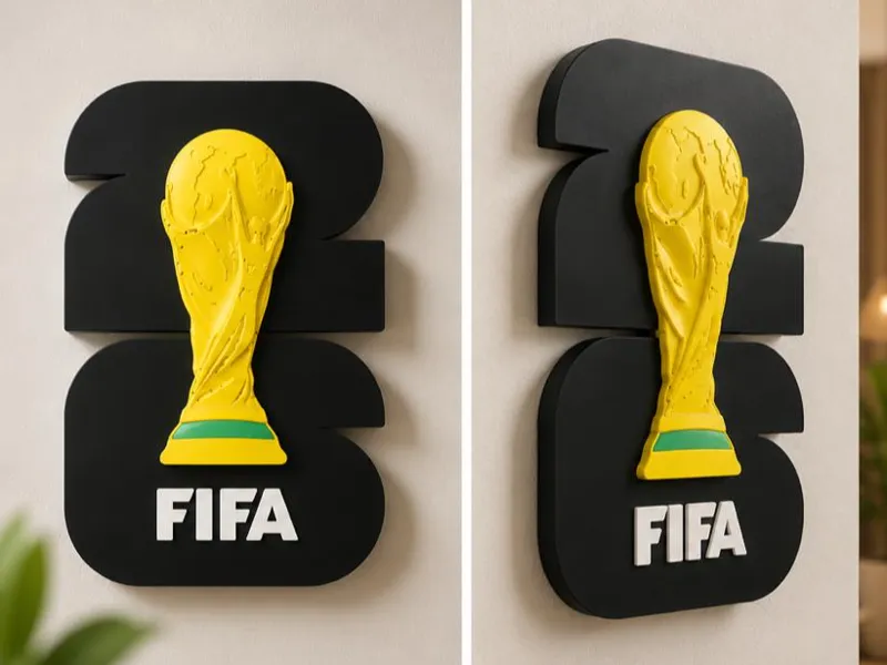 FIFA world cup 2026 wall art - multicolor 3d print