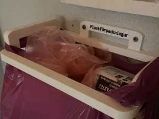 Thrash Bag Holder with editable labels