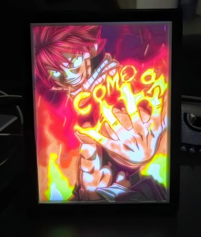 Natsu - fairy tail full colour lithophane