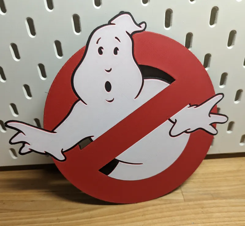 Hueforge - Ghostbusters Logo Cutout