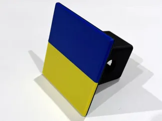 Ukraine Flag Hitch Cover - no support needed
