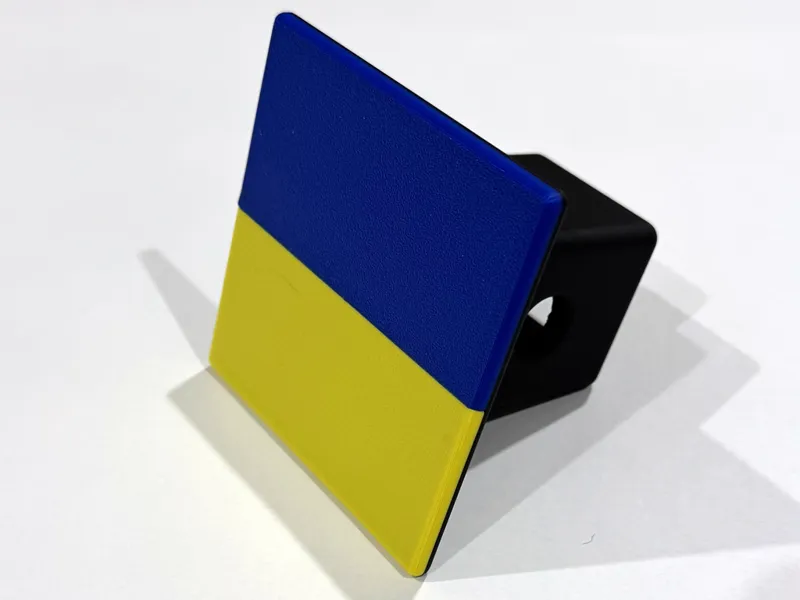 Ukraine Flag Hitch Cover - no support needed