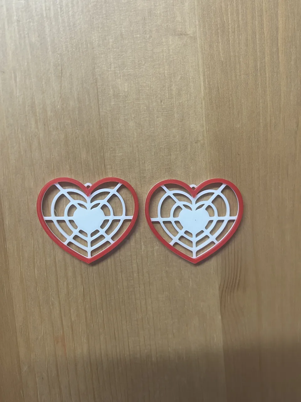 Heart Web Earrings view 2