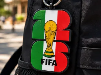 FIFA World Cup 2026 Mexico Flag Keychain