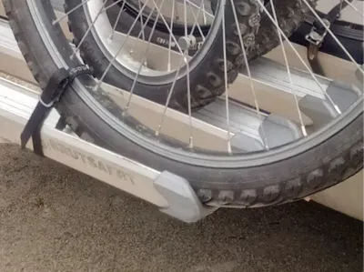Bike rack protection rail