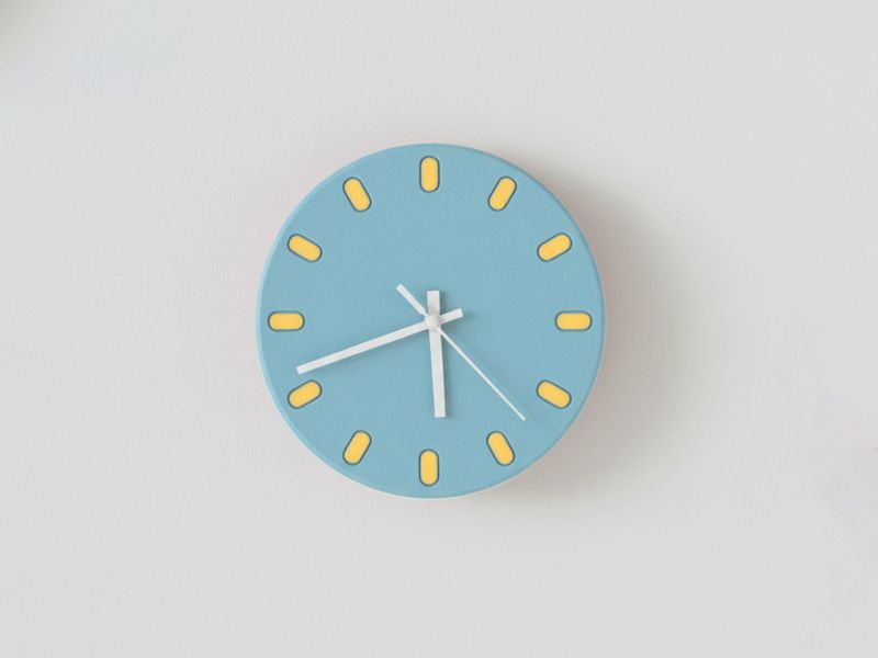 Colorful Spring Wall Clock