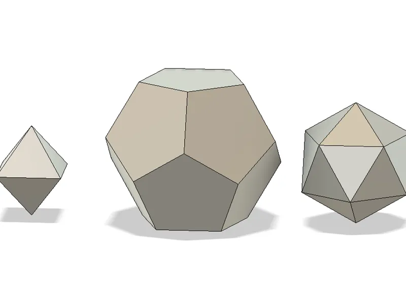 Regular Polyhedrons - Parametric Side Length