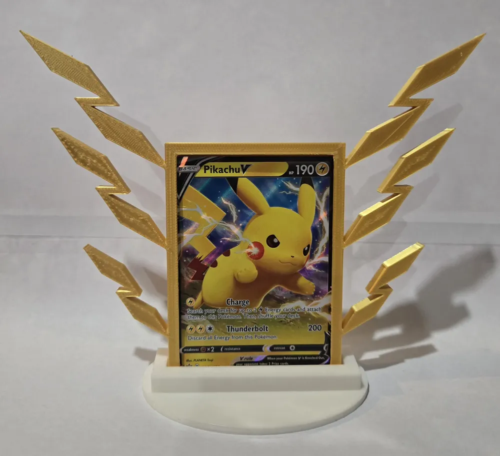 Electric Pokemon Card Holder - Free 3D Print Model - MakerWorld