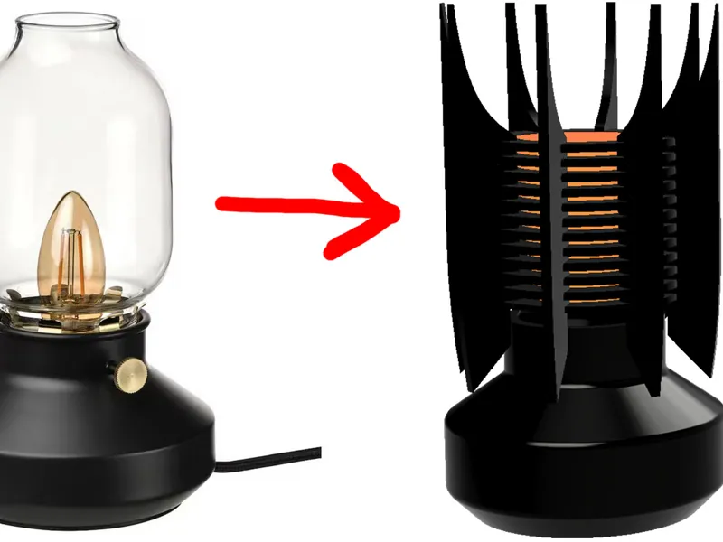 Lord of the Rings lamp IKEA Tarnaby Conversion