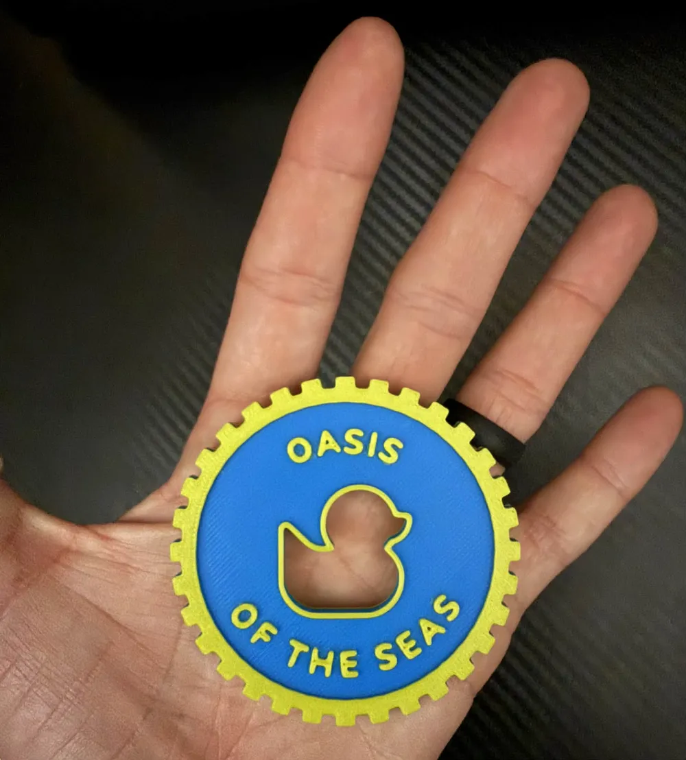 Customizable Cruise Duck Coins (v1 and v2) - Free 3D Print Model ...