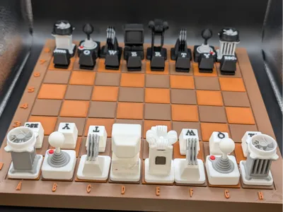 Retro gaming style chess