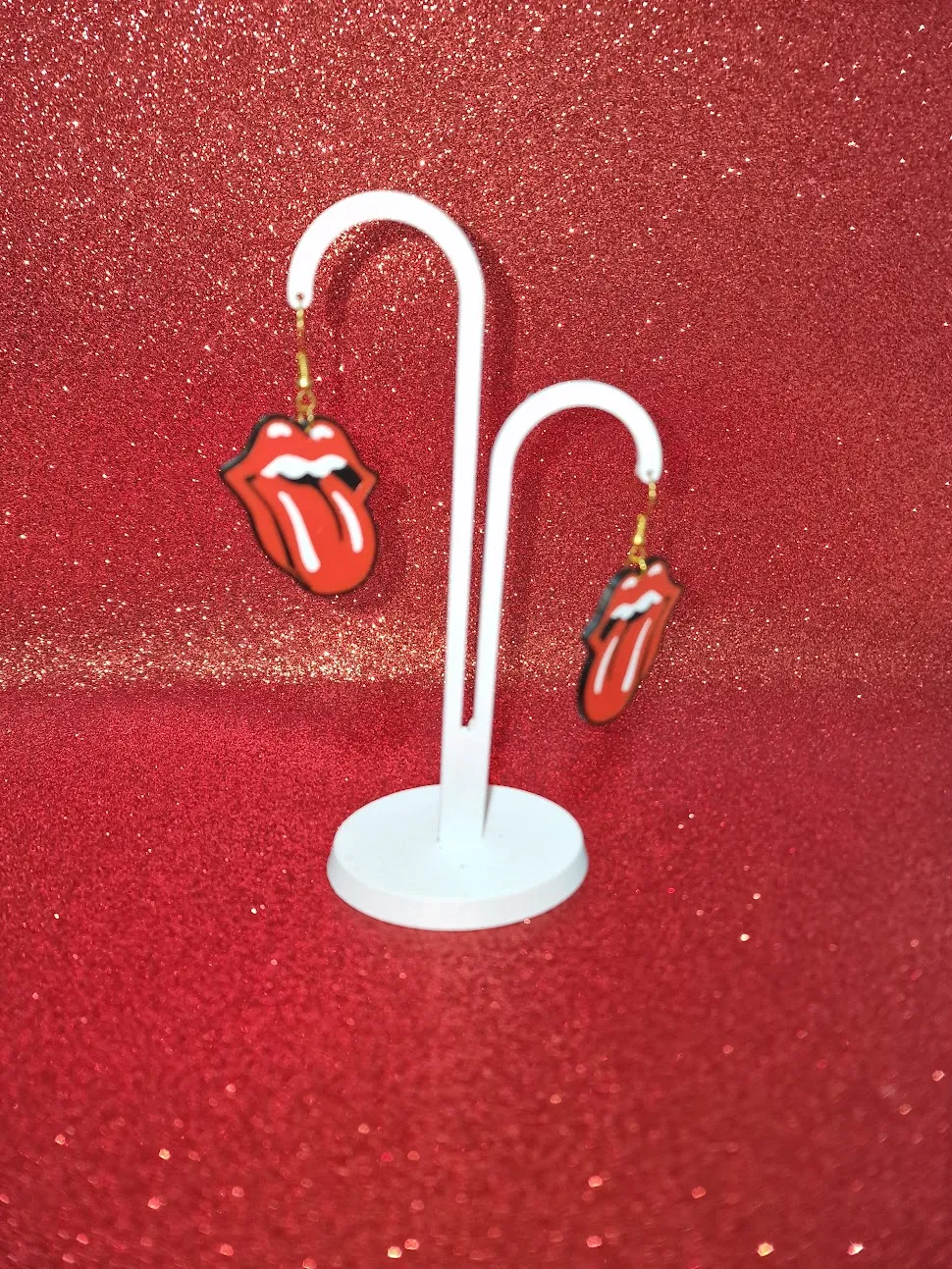 Tongue earrings view 3