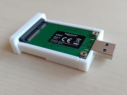 Gehäuse für DELOCK 62681 USB to mSATA Converter