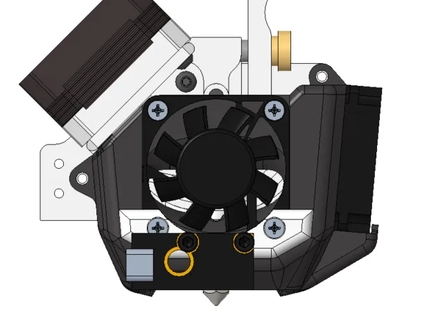 Mount for BTT ADXL345 on MicroSwiss NG DirectDrive