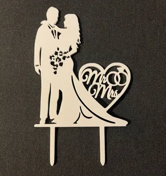 Mr&Mrs Wedding Cake Topper