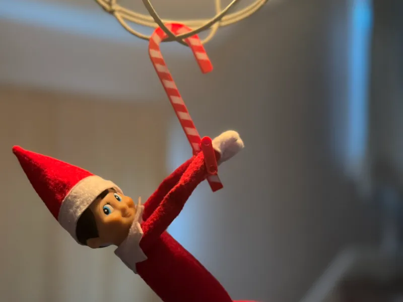 An Elf Sized Candy Cane Hook