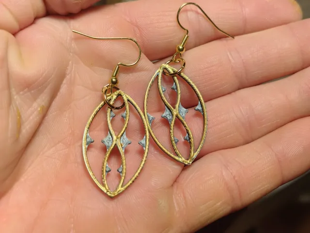 Gothic Tracery Flamboyant Earrings Pendants
