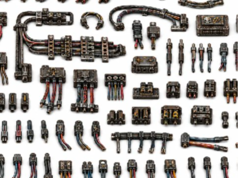 wiring greeble pack with wires and electrical