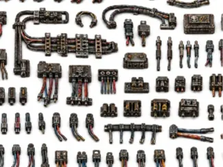 wiring greeble pack with wires and electrical