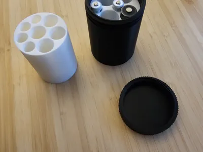 Battery Screw-top Container with Inserts