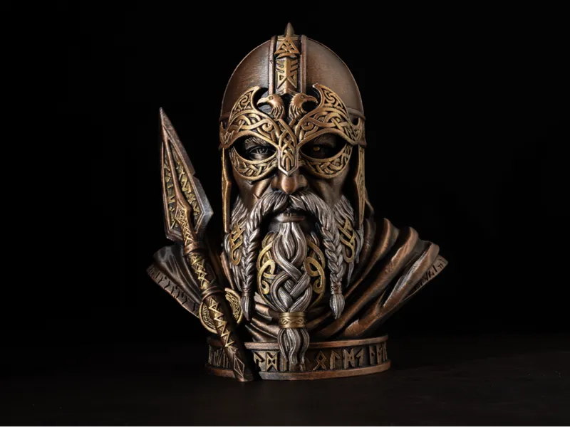 Odin Bust – Allfather | Norse Viking Sculpture