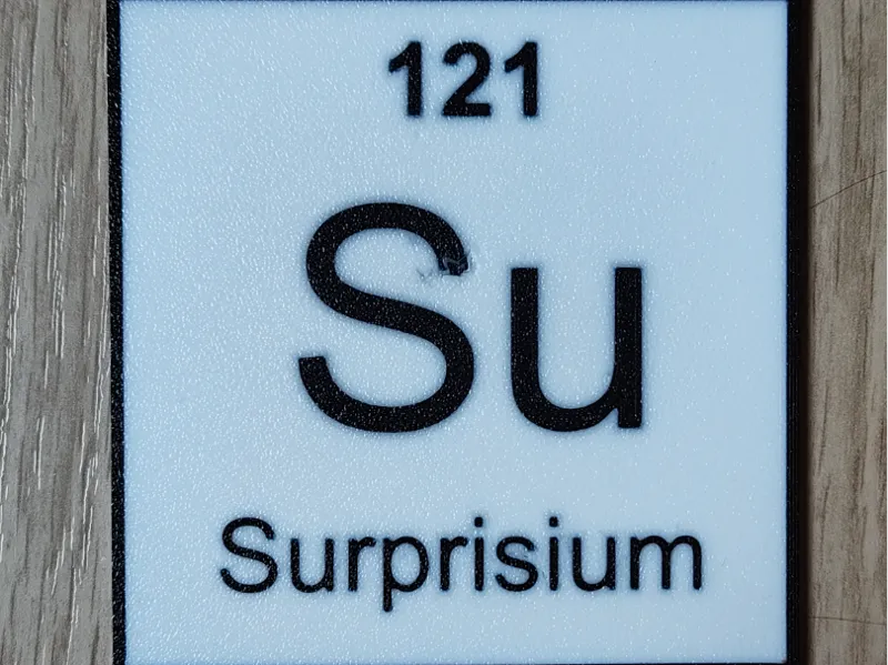 The element of surprise -> suprisium