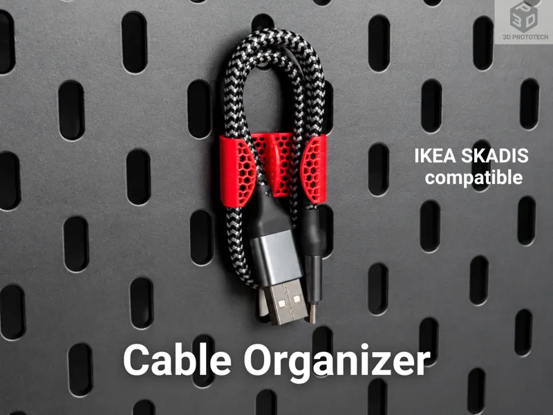 Pegboard cable organizer