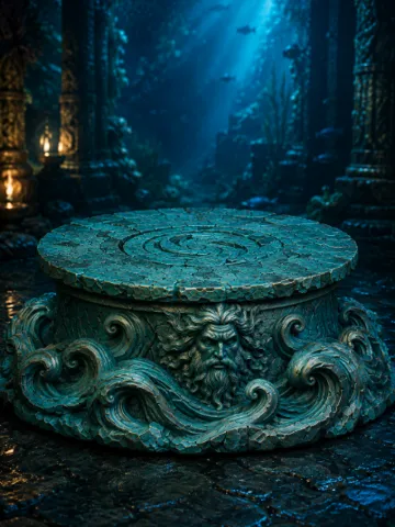 Letrero o emblema decorativo: Poseidon Oceanic Display Base — vista de referencia 2