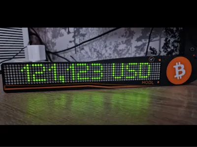 Bitcoin price display! - Intended for tinkerers!