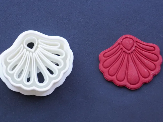 Ornamental Shell Polymer Clay Cutter Earrings