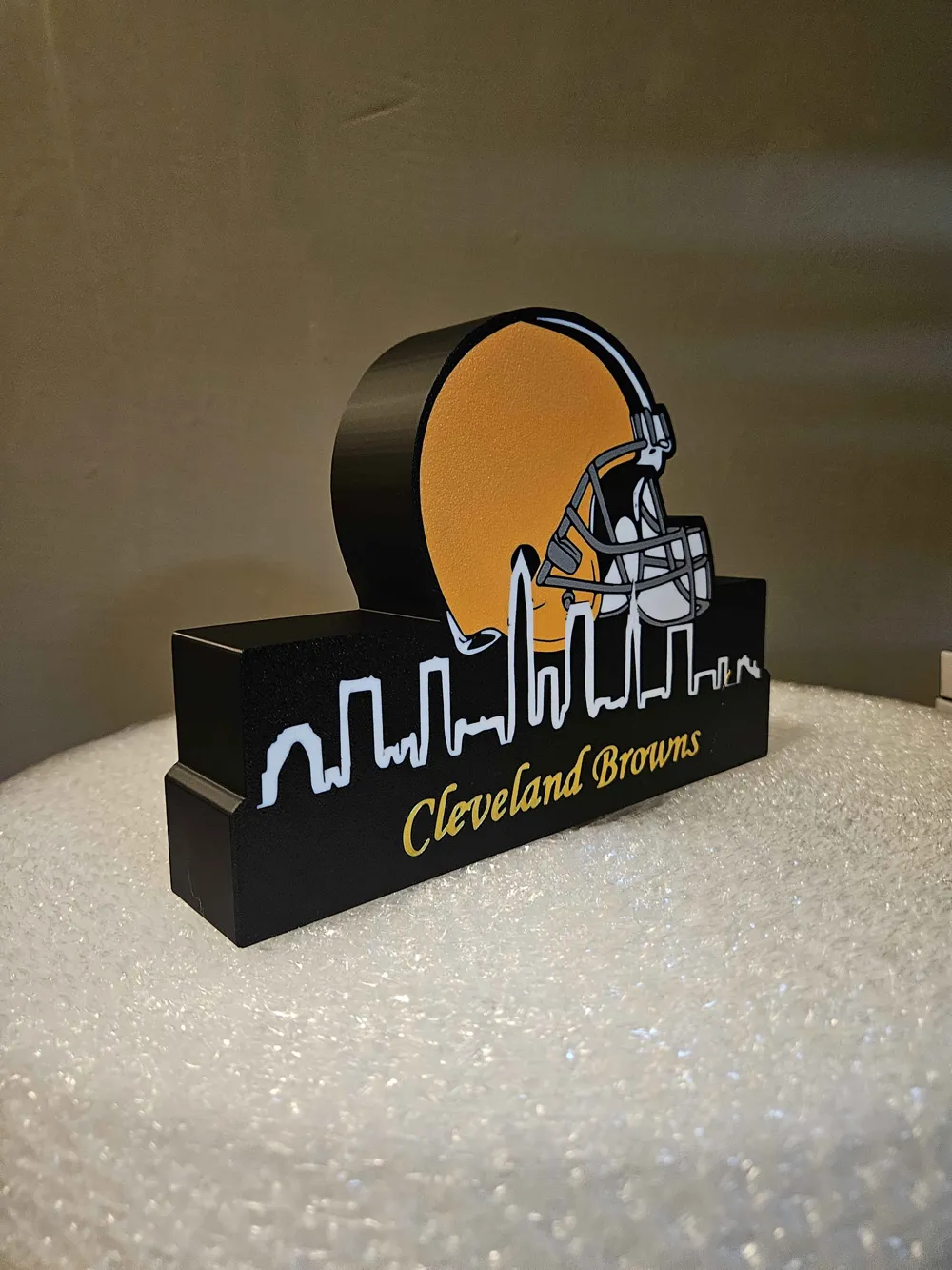 NFL Lightbox Cleveland browns with skyline! by Jessie_3d_art MakerWorld ...