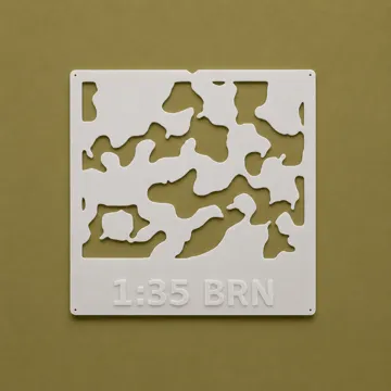 Figura decorativa: MERDC Verdant Camouflage Stencil – Multi Scale — vista de referencia 2