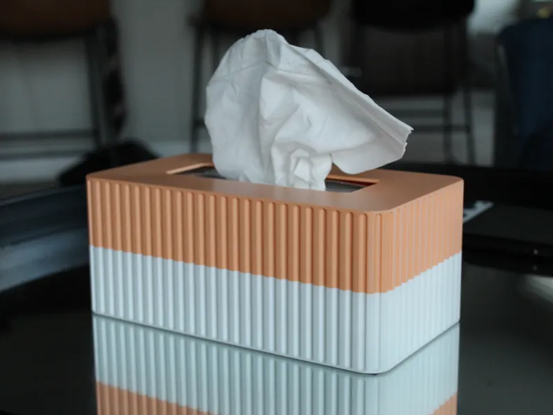 "Fluted" Tissue Box Cover
