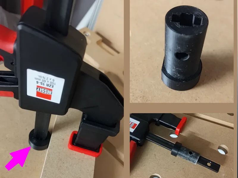 MFT Bench dog for Bessey EZR, Festool FS-EZ clamps