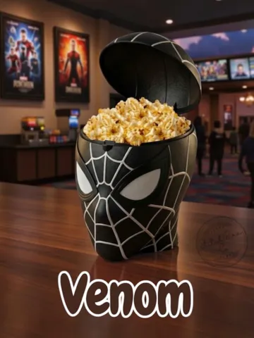 Soporte: Spiderman PopCorn Bucket - VENOM VERSION — vista de referencia 2