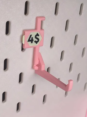 Llavero: Lockable SKÅDIS Hook Price Tag – Display Hook — vista de referencia 2