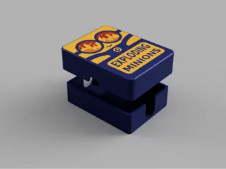 Carcasa de cartas de Exploding minions